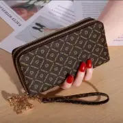 Cartera larga de moda Para Mujer monedero de mano Espaciosa Multi Tarjetas