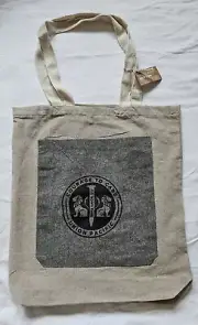 NEW Union Pacific Train Cotton Courage To Care Tote Bag Motto Go Home Safe Rare!