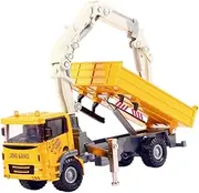 Oshhni 1: 60 Scale Crane Truck Toy Construction Truck Toys for Ages 3+ Boys Realistic Valentines Day Gifts Engineering Vehicle Model, Yellow