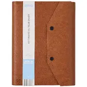 Otto A5 Day to Page Tri-Fold FY25/26 Diary Tan