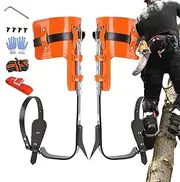 Tree Climbing Spurs, Adjustable Climbing Gear, Safety Accessories, High Strength Gear, Climber Tool for Jungle Survival and Logging, Arborist Equipment,