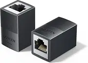 UGREEN Ethernet Coupler 2 Pack, 10Gbps POE High-Speed Shielded Ethernet Extender, LAN Extension Adapter Female to Female for Cat8/Cat7/Cat6/Cat6a/Cat5e/Cat5 Cable
