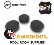 BLACK Spinster Grip Tip 10mm Glue on type No chalk needed