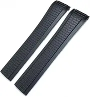 [EKSIL] For Patek Philippe 5164A 5167A AQUANAUT Philippe Series Butterfly Buckle 21mm Watch Strap Colorful Fluorous Rubber WatchBands