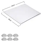 OZNALA Kitchen Clear Acrylic Cutting Boards Chopping Board Non Slip for Food Fruit Meat