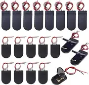 GTIWUNG Pack of 20 CR2032 Battery Holder, General Button Cell Battery Adapter Clip Socket On/Off Switch, 1 x 3 V/2 x 3 V CR2032 Button Cell Battery Holder for LED, Black