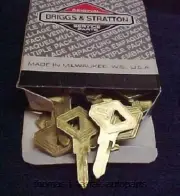 One Box Of (50) NOS Briggs & Stratton Keys AMC Alliance Renault