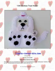 Maltese Dog Treat Holder- Plastic Canvas Pattern or Kit