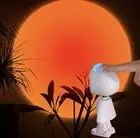 Robot Light Sunset Projection Lamp Portable 360 Rotate Robot