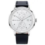 Mf0052G Leather Strap Men Casual Style Luminous Hand Quartz Watch