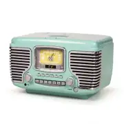 Corsair Retro AM/FM Radio CD Player Full Range Stereo Speaker Crosley Aqua Blue