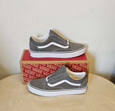 VANS OLD SKOOL Pewter/ True White Size Men's 7 Women's 8.5 VN0A4BV5195