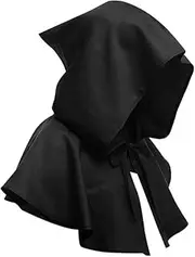 Halloween Grim Cowl Cloak Medieval Wicca Pagan Hood Hat Cosplay Costumes Hooded Poncho for Men Women