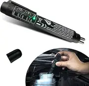 Pack-1 Car Brake Fluid Test Pen, Automobile Fault Diagnosis Instrument, Diagnostic Test Tool Kit with 5 LED Indicators, Universal for Most Cars, Trucks and Vans (Black)