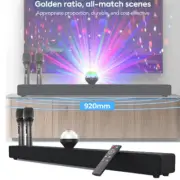 Karaoke KTV Machine Bluetooth Wireless 2 Microphone Stereo Home Soundbar Speaker