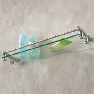 【帝鋼衛浴】304不鏽鋼玻璃台置物架 TBA-0901
