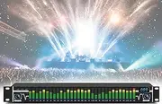 31-Band Graphic Equalizer – Stereo Audio Effect Controller with 10 Preset Effects, Digital Audio, High/Mid/Bass Adjustments & Noise Reduction for Music Production Black