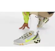 NIB Nike React Element 55 sz 10.5 Beige VOLT Winter mens shoes casual sneakers