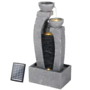 Gardeon Solar Fountain Water Feature Outdoor Fountain Indoor 3-Tier Cascading