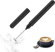 Handheld Milk Frother, Mini Electric Drink Whisk Portable Manual Milk Foam Maker Battery Operated Whisk for Coffee, Hot Chocolate, Matcha