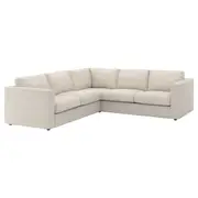 VIMLE corner sofa, 4-seat, Gunnared beige