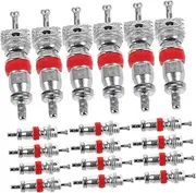 100pcs Tyre Valve Stem Core Valve Core Removal Tool Red Clip on Lampshades Valve Stem Remover Valve Stem Extenders Valve Stem Tool Hand Tools Tire Tyre Stem Core Truck Schrader
