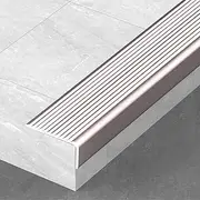 Stair Nosing Edge Profile, Stair Tread Edge Protection Strip with Anti-Slip Groove, Aluminum Safety Corner Edge Protection Strip-Purple Gold||40x20mm