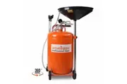 80L Pneumatic Waste Oil Drainer Fluid Extractor Tank Container Mobile Telescopic