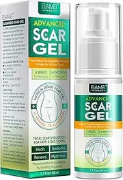 Scar Gel Cream for C-Section, Stretch Marks, Acne, Burn, Surgery, Keloid, Tummy Tuck 1.7fl oz/50ml