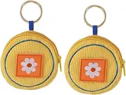[GLSTOY] 2pcs Cartoon Purse Small Wallet Mini Holder Pouch for Girls Adorable Keychain Wallet with Keychain