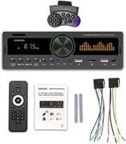 Aswalling Single DIN Wireless MP3 Player USB Charging Vehicle Front Remote Control Vehicle Radio Multimedia