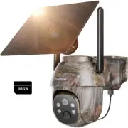 UsoGood Solar PTZ Security Trail Camera Game 2K Battery-powered 4G LTE Camera