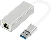 Ethernet Adapter USB 3.0 Gigabit Network Adaptor 10 100 1000 Mbps USB to Rj45 Cable Connector Wired Internet LAN Converter Compatible with Nintendo Switch MacBook Windows macOS Linux Chrome OS