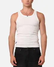 [SAINT MORTA] Saint Morta Rib Beater Singlet White - Size XL XL White