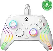 PDP AFTERGLOW XBX WAVE WIRED Controller WHITE for Xbox Series X|S, Xbox One, Officially Licensed