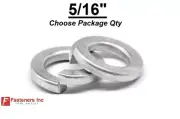 5/16" Zinc Plated Steel Low Carbon Standard Split Lock Washers (Pick Quantity)