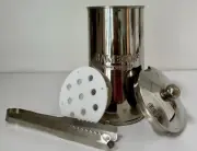 SS Jameson Irish Whiskey Garnish ‍Dispenser Strainer & Tong
