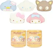 Hamee Sanrio Hello Kitty and Friends Cute Water Filled Surprise Capsule Squishy Toy [Steamed Bun] [Birthday Gift Bag, Party Favor, Gift Basket Filler, Stress Relief] – 2 Pc. (Mystery – Blind Capsule)