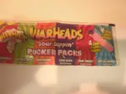Vintage WARHEADS Sour dippin pucker packs factory sealed candy wrapper