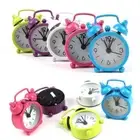 Creative Electronic Round Digital Quartz Clock Mini Alarm Clock Table Clock