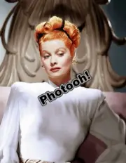 Lucille Ball Elegant Portrait In Brilliant Color Celebrity REPRINT RP #7545