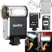 Godox IA32 Mini Camara Flash, GODOX Mini Flash for Canon Sony Nikon Pentax Panasonic Olympus Leica Camera with Center Pin Hot Shoe, GN15, 8 Levels Power, 2.5S Recycle Time, 490 Pops