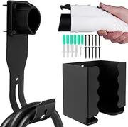 EV Charger Holder with Charging Box Holder Wall Mount EV Charger Cable Holder EV Charger Holster Dock Electric Vehicles Charger Holder for SAE J1772 Connector Electric Vehicles(Figure 2 Set)