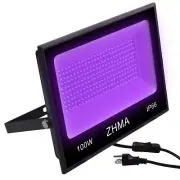 100W Black Lights for Glow Party Large Space,Blacklight with Plug and Switch ...