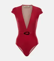 [Adriana Degreas] Adriana Degreas Belted swimsuit AU 12 red