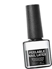 Liquid Latex For Nails - Peel Off Base Coat For Gel Nails | 7ml Latex Nail Polish Barrier | Nail Latex Peel Off | Nail Protector Nail Tape | Peel Off Cuticle Guard | Nail Polish Guard For Salon Home