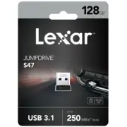 Lexar 128GB JumpDrive S47 Plug N Stay USB 3.1 Flash Drive Memory Stick Pen Drive