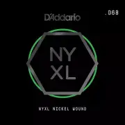 D'Addario NYXL Nickel Wound Electric Guitar Single String, .068