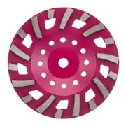 SYNTEC 250mm 18 Segment Medium Grit Spiral Diamond Grinding Cup TC10GP-18M