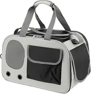 CAPASTEC Pet Carrier Carrier with Shoulder Strap Grey Black